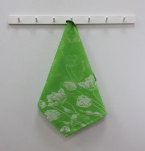 Полотенце кухонное "Талли", размер 40х60см.,цвет зеленый ,жаккард,100%хлопок,  Вологда